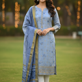 Unstitched 3 Piece Winter Collection-PREMIUM KHADDAR