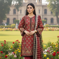 Unstitched 3 Piece Winter Collection-PREMIUM KHADDAR