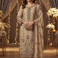Unstitched 3 Piece Winter Collection-PREMIUM KHADDAR