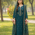 Unstitched 3 Piece Winter Collection-PREMIUM KHADDAR