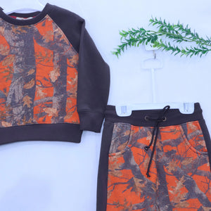 Orange Camo Contrast Terry Track suit MODST Online Store
