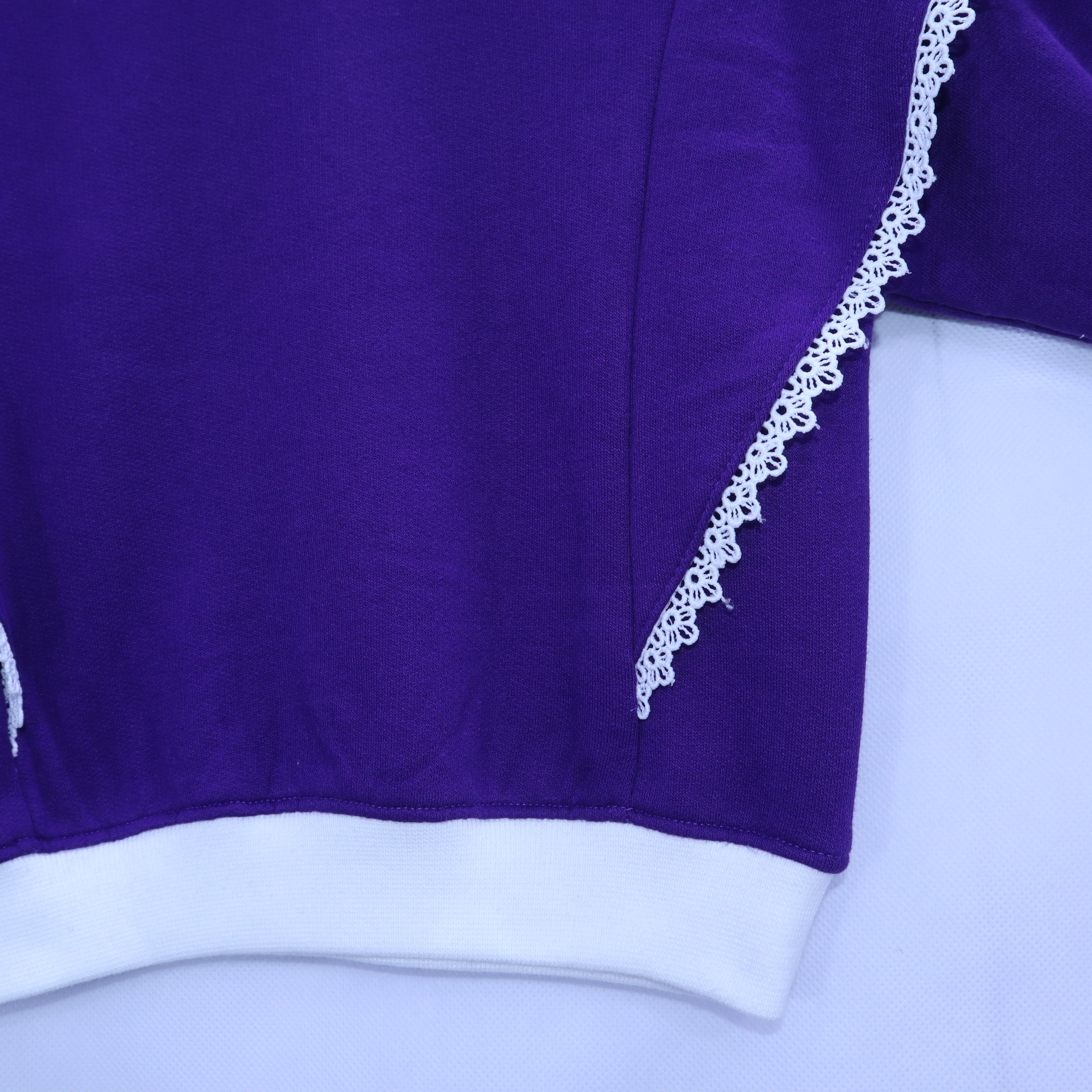 The Regal Ruffle-Shoulder Contrast Sweatshirt MODST Online Store