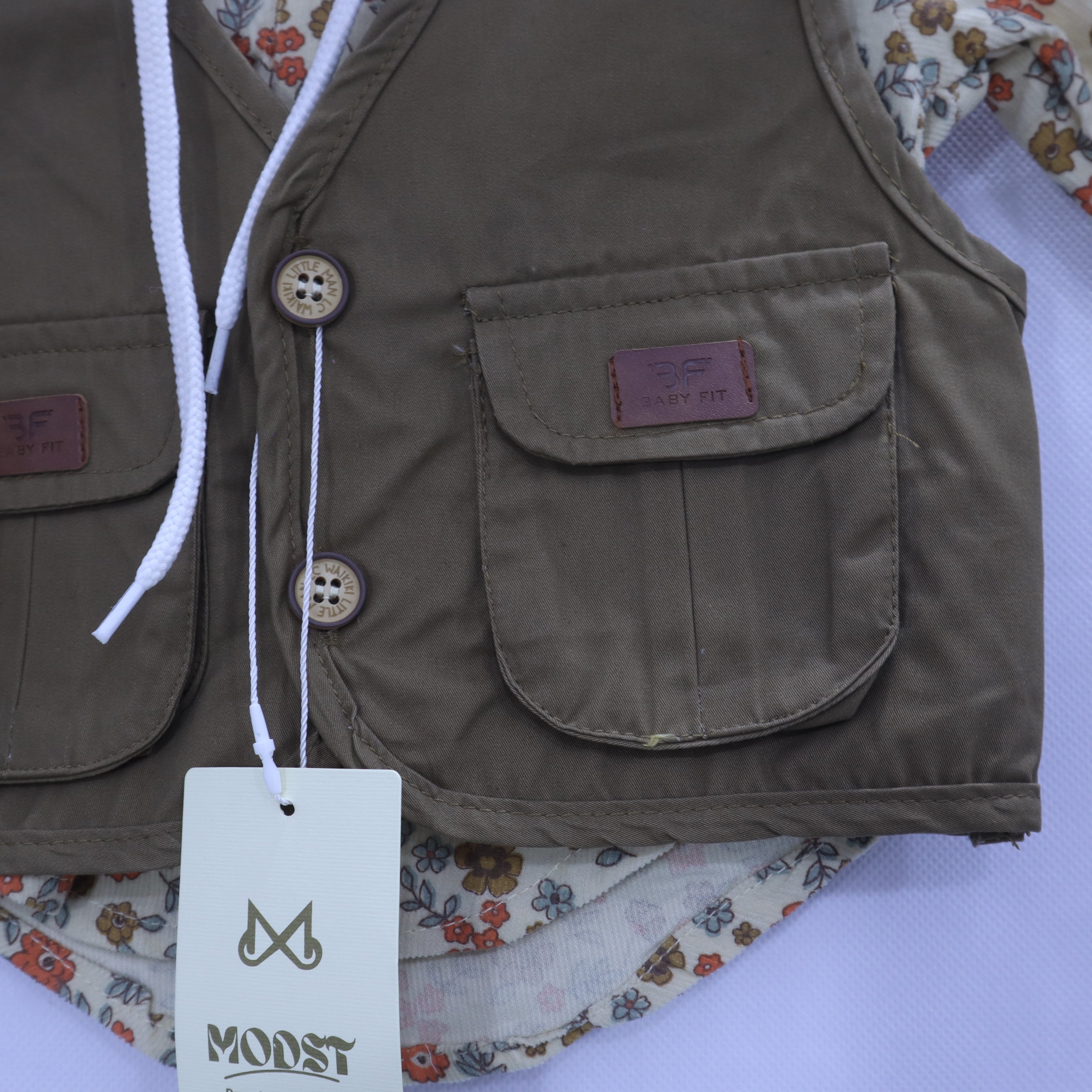 Cozy Explorer 3-Piece Set (Hooded Vest, Bodysuit & Pants) MODST Online Store