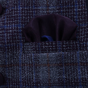 Miniature Nawab: Black Kurta & Plaid Waistcoat Set MODST Online Store