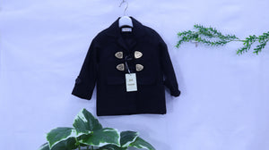 Elegant Black Wool Toggle Coat MODST Online Store