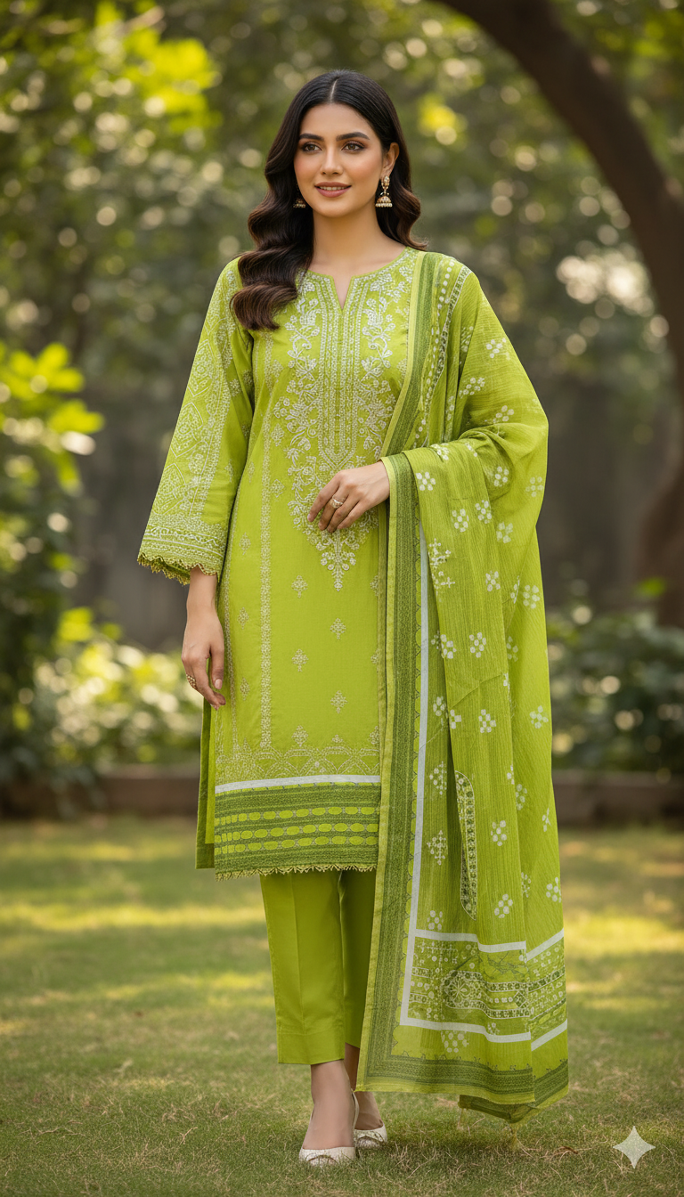 Unstitched 3 Piece Winter Collection-PREMIUM KHADDAR
