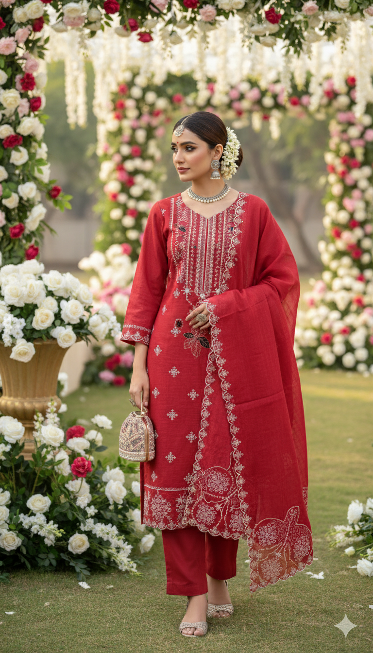 Unstitched 3 Piece Winter Collection-PREMIUM KHADDAR