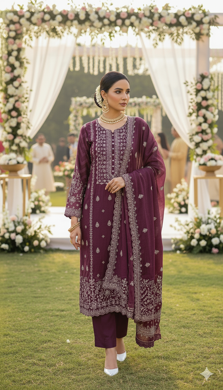 Unstitched 3 Piece Winter Collection-PREMIUM KHADDAR