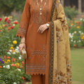 Unstitched 3 Piece Winter Collection-PREMIUM KHADDAR
