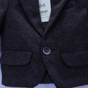 The Classic Heirloom: Boy's Charcoal Melange Blazer MODST Online Store