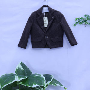 The Classic Heirloom: Boy's Charcoal Melange Blazer MODST Online Store