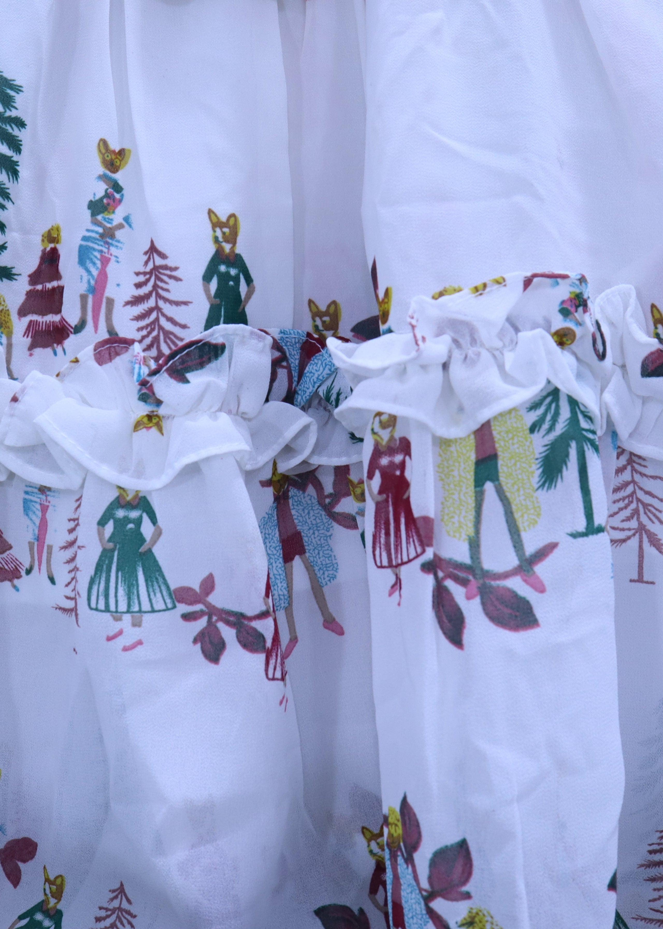 Enchanting Forest Print High-Neck Dress MODST Online Store